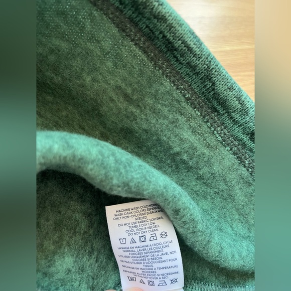 Lands’ End Women’s Green Quarter Zip Fleece Pullover Size Small 4-6 Soft Warm - Picture 5 of 7